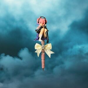 Pink and Purple Anime Character Pen